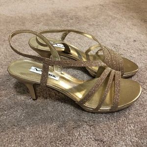Gold Nina Sandals